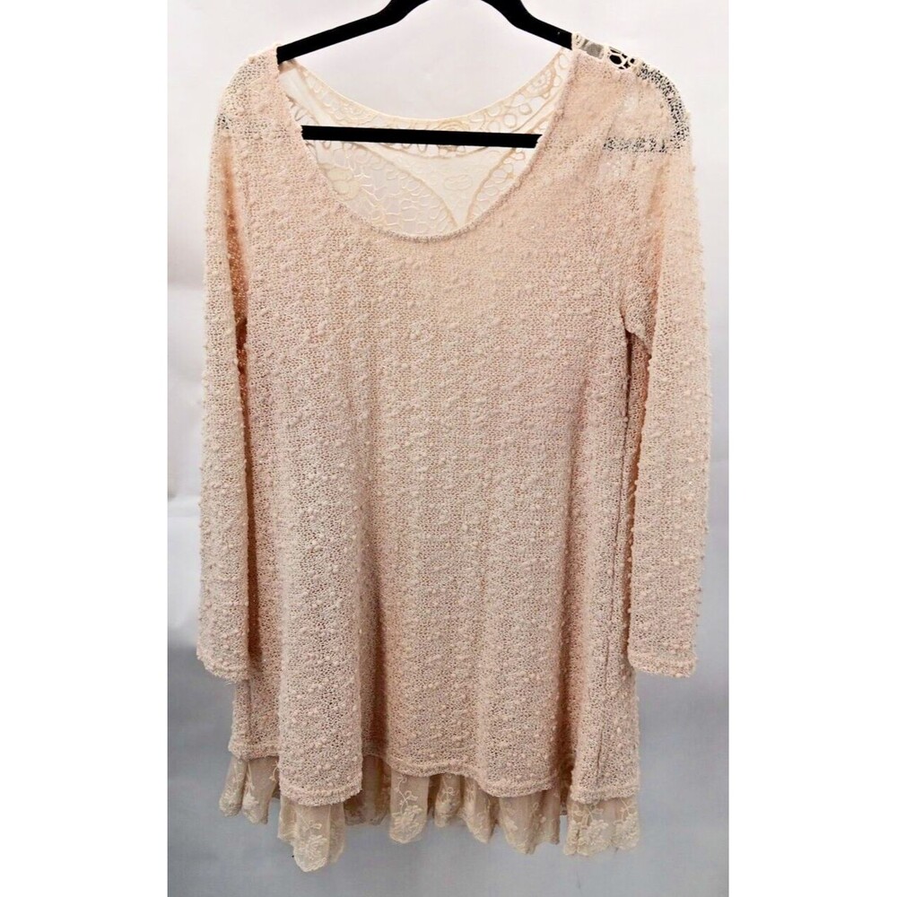 A'reve Anthropologie Top with lace trim Medium
